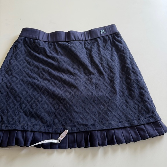 J. McLaughlin-Navy Skort-Pleated-Ruffle-Catalina Cloth-Tennis-Active-Size M - Picture 10 of 15